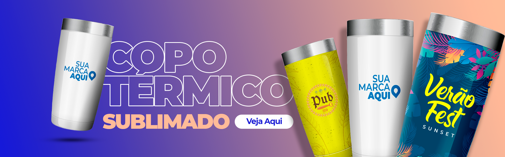 Copo Trmico Inox Sublimado