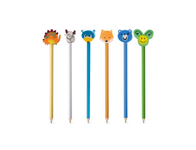 Lpis apontado com boneco de borracha 51904-004