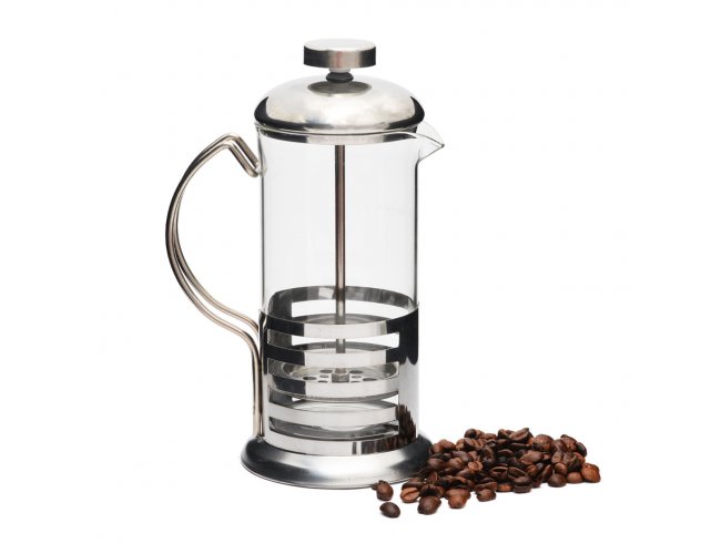 Cafeteira Francesa Prensa Cremeira Caf de Inox e Vidro 350ml 9861