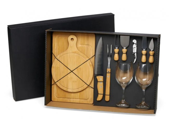 Kit Queijo, Churrasco E Vinho- 11 Ps KT-9027Q