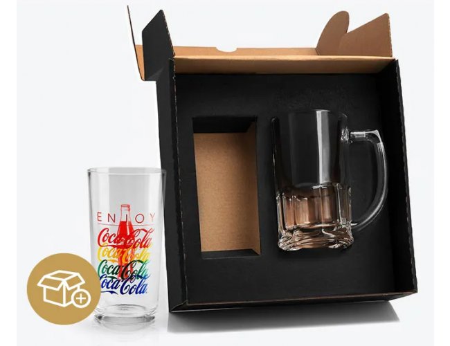 Kit Com Caneca De Chopp E Refrigerante Coca Cola KT-90145-470