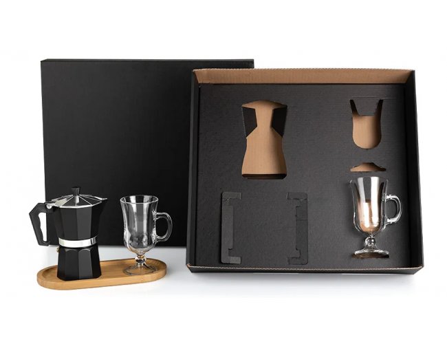 Kit Para Caf Com Cafeteira Italiana - 4 Ps KT-90258