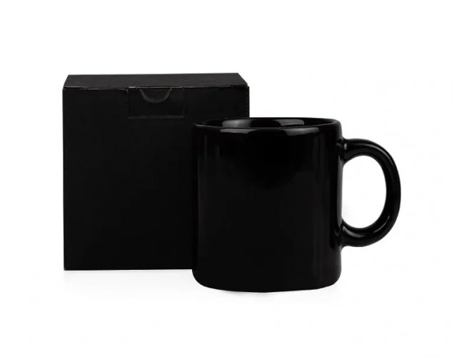 Caneca Em Cermica Preta - 270Ml CO-41271