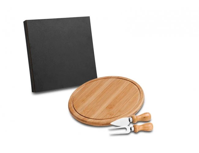 Conj. Para Queijo Em Bambu / Inox - 3 Ps PD-15023