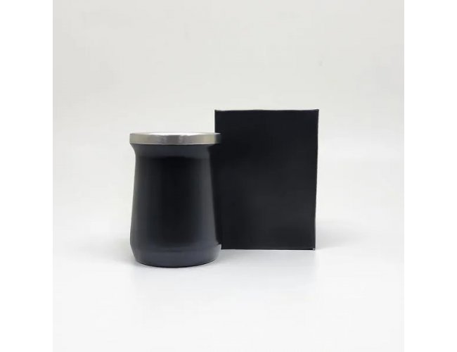 Cuia Trmica Em Ao Inox - Preto - 250 Ml IG-03311