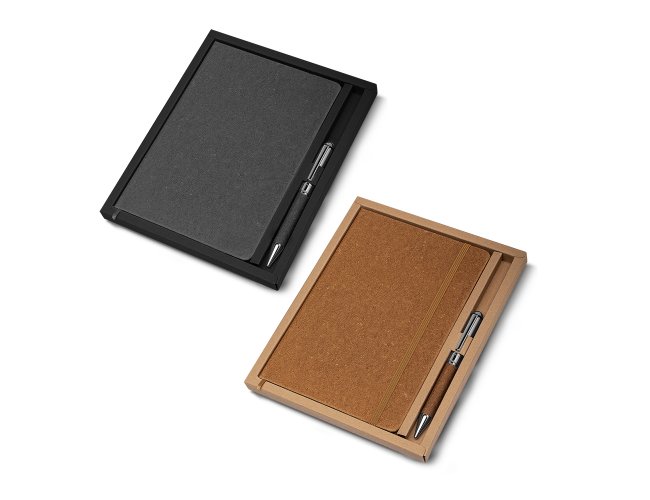Kit caderno de anotações e caneta CAD180-005