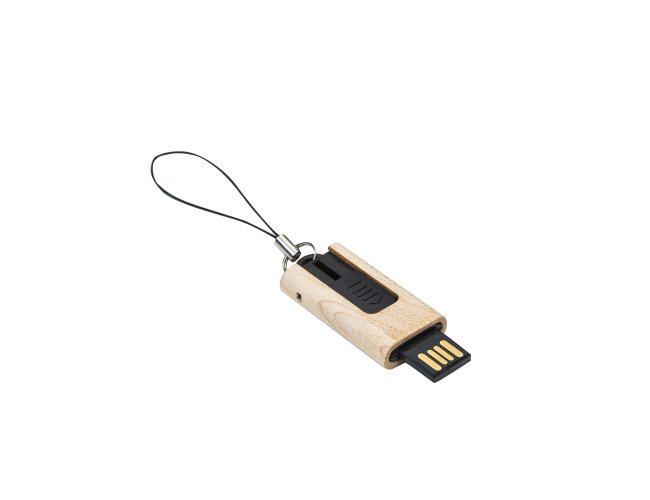 Pen Drive Retrtil Madeira 4GB 035-001