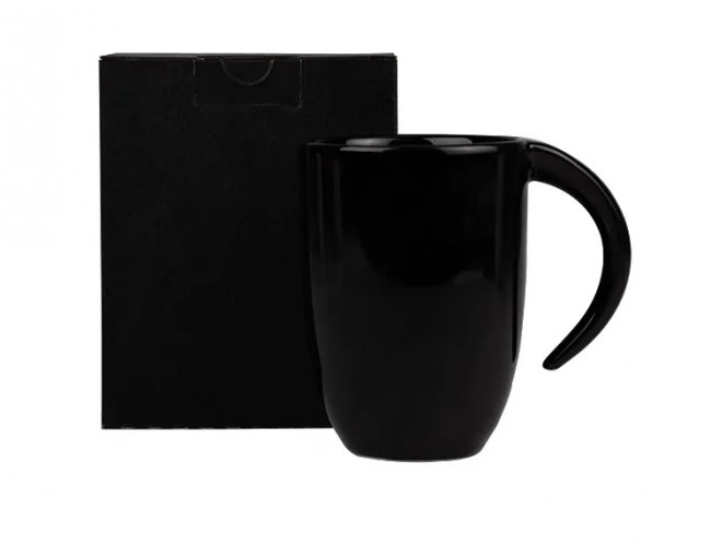 Caneca Em Cermica Preta - 350Ml CO-41351